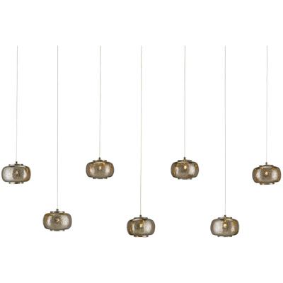 Currey & Co. - Pepper Rectangular 7-Light Multi-Drop Pendant - 9000-1057