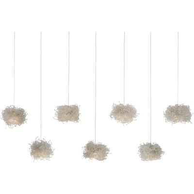 Currey & Co. - Birds Nest Rectangular 7-Light Multi-Drop Pendant - 9000-1058