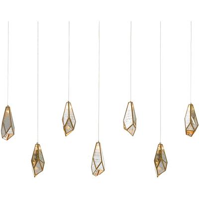 Currey & Co. - Glace Rectangular 7-Light Multi-Drop Pendant - 9000-1059