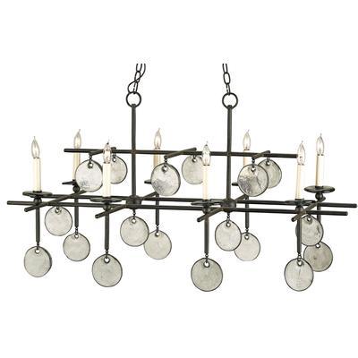 Currey & Co. - Sethos Black Rectangular Chandelier - 9124