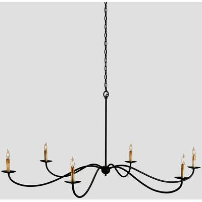 Currey & Co. - Saxon Black Chandelier - 9267