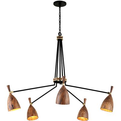 Corbett Lighting - Utopia 5-Light Chandelier - 280-05-SBK