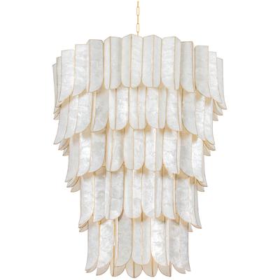 Corbett Lighting - Cartagena Chandelier - Vintage Gold Leaf - 365-39-VGL