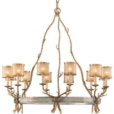 Corbett Lighting - Parc Royale 12-Light Chandelier - 66-012-VGL/SSL