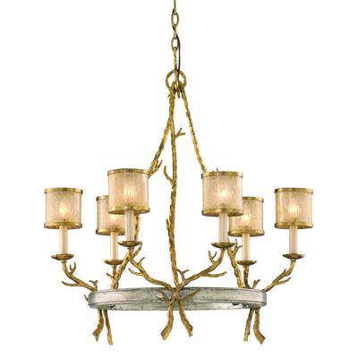 Corbett Lighting - Parc Royale 6-Light Chandelier - 66-06-VGL/SSL