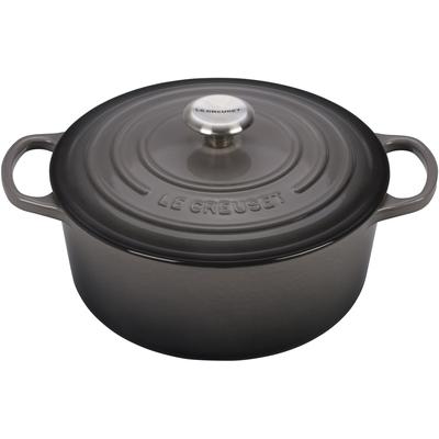 Le Creuset - 5-1/2-Qt. Signature Round Dutch Oven - Oyster - 21177026444041