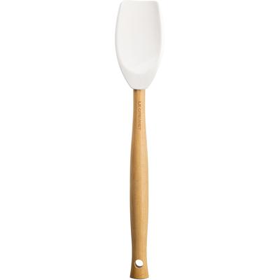 Le Creuset - 11 3/8" x 2-1/8" Craft Series Spatula Spoon - White - 42104000010005