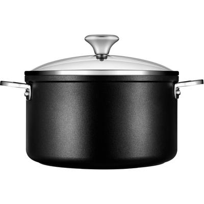 Le Creuset - Toughened Nonstick PRO 6.33-Qt. Stockpot with Glass Lid - 51129024001261