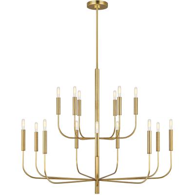 Generation Lighting Designers - Brianna Large Two-Tier Chandelier - Burnished Brass - EC10015BBS