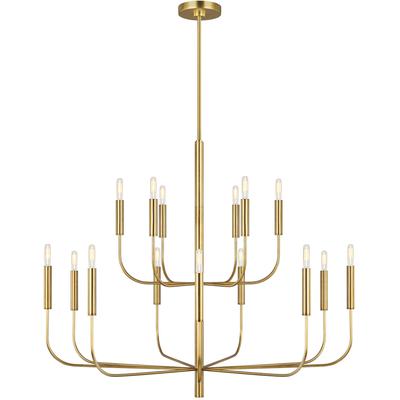 Generation Lighting Designers - Brianna Large Two-Tier Chandelier - Burnished Brass - EC10015BBS