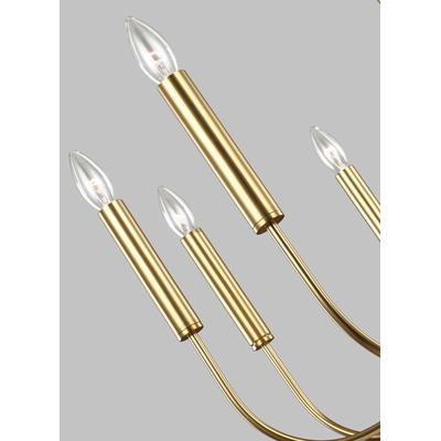 Generation Lighting Designers - Brianna Medium Chandelier - Burnished Brass - EC1009BBS