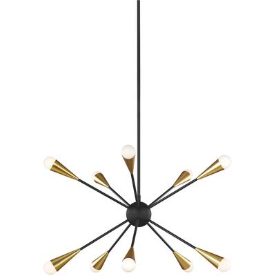 Generation Lighting Designers - Jax Medium Chandelier - Midnight Black - EC10310MBK