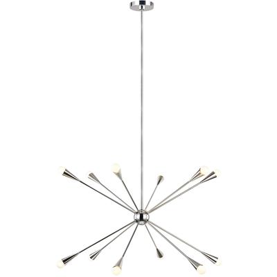 Generation Lighting Designers - Jax Large Chandelier - Polished Nickel - EC10312PN