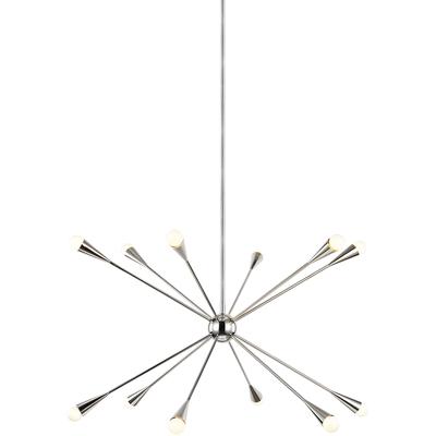 Generation Lighting Designers - Jax Large Chandelier - Polished Nickel - EC10312PN