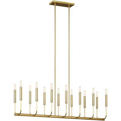 Generation Lighting Designers - Brianna Linear Chandelier - Burnished Brass - EC10614BBS