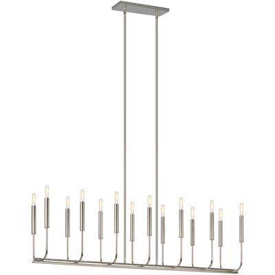 Generation Lighting Designers - Brianna Linear Chandelier - Polished Nickel - EC10614PN