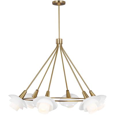 Generation Lighting Designers - Rossie Large Chandelier - Burnished Brass - EC1226BBS