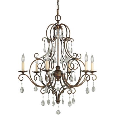 Generation Lighting - Chateau 6-Light Single Tier Chandelier - F1902/6MBZ