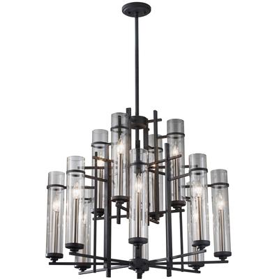 Generation Lighting - Ethan 12-Light Multi-Tier Chandelier - F2629/8+4AF/BS