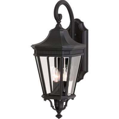 Generation Lighting - Cotswold Lane 3-Light Outdoor Wall Lantern  - OL5402BK