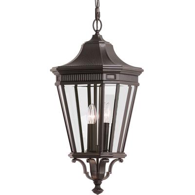 Generation Lighting - Cotswold Lane 3-Light Outdoor Pendant - Grecian Bronze - OL5412GBZ