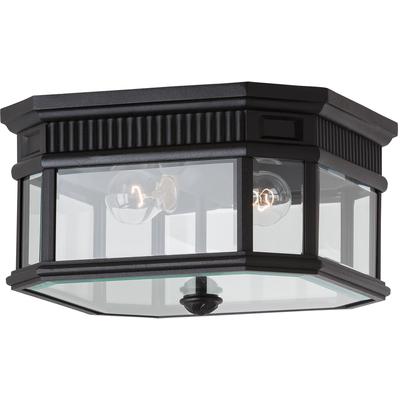 Generation Lighting - Cotswold Lane 2-Light Ceiling Fixture - Black - OL5413BK