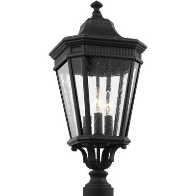 Generation Lighting - Cotswold Lane 3-Light Post Lantern - Black - OL5427BK