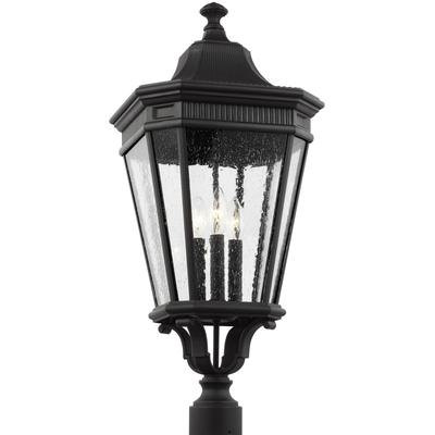 Generation Lighting - Cotswold Lane 3-Light Post Lantern - Black - OL5428BK