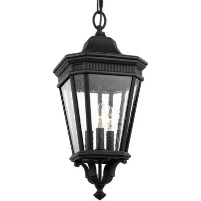 Generation Lighting - Cotswold Lane 3-Light Hanging Lantern - Black - OL5431BK