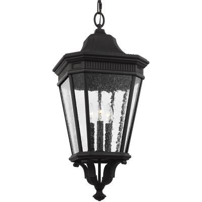 Generation Lighting - Cotswold Lane 3-Light Hanging Lantern - Black - OL5432BK