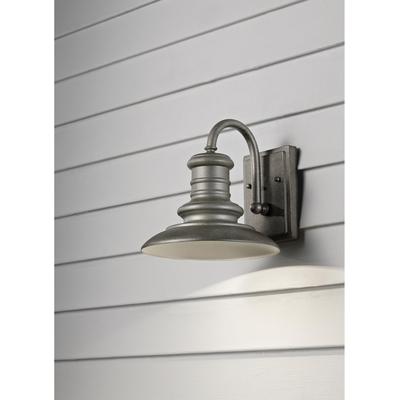 Generation Lighting - Redding Station 1-Light Outdoor Lantern - Tarnished Silver - OL8600TRD-L1