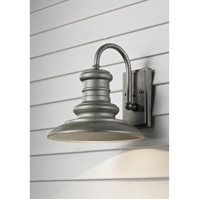 Generation Lighting - Redding Station 1-Light Outdoor Lantern - Tarnished Silver - OL8601TRD-L1