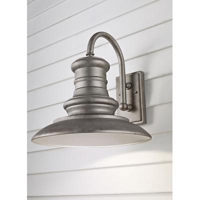 Generation Lighting - Redding Station 1-Light Outdoor Lantern - Tarnished Silver - OL9004TRD-L1