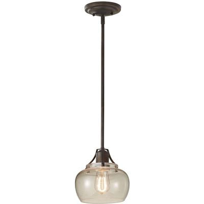 Generation Lighting - Urban Renewal 1-Light Mini Pendant - Rustic Iron - P1234RI