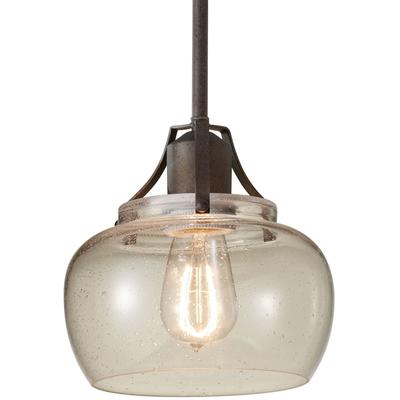 Generation Lighting - Urban Renewal 1-Light Mini Pendant - Rustic Iron - P1234RI