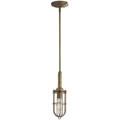 Generation Lighting - Urban Renewal 1-Light Mini Pendant - Dark Antique Brass - P1240DAB