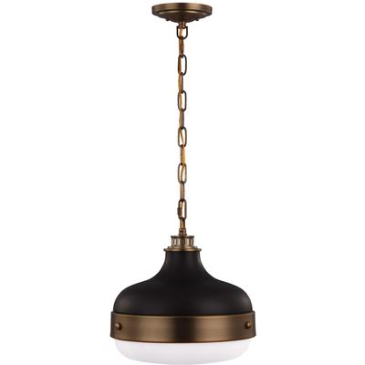 Generation Lighting - Cadence 2-Light Pendant - Dark Antique Brass/Matte Black - P1283DAB/MB