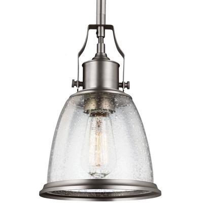 Generation Lighting - Hobson 1-Light Mini-Pendant - Satin Nickel - P1354SN