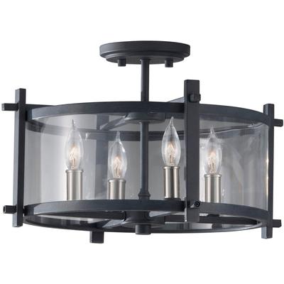 Generation Lighting - Ethan 4-Light Semi-Flush Mount - SF292AF/BS