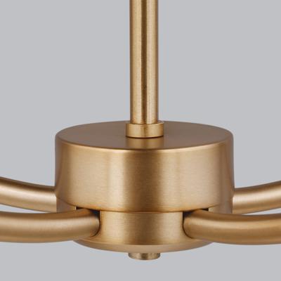 Generation Lighting - Derek Five-Light Chandelier - Satin Brass - 3000205-848