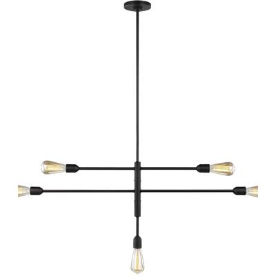 Generation Lighting - Randolph Five-Light Chandelier - Midnight Black - 3000305-112