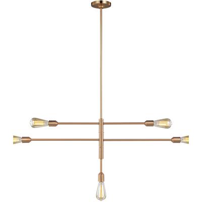 Generation Lighting - Randolph Five-Light Chandelier - Satin Brass - 3000305-848