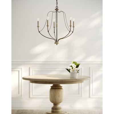 Generation Lighting - Nadia 5-Light Chandelier - Distressed White Wood - 3000405-748