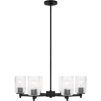 Generation Lighting - Beaumont Six-Light Chandelier - Midnight Black - 3000606-112