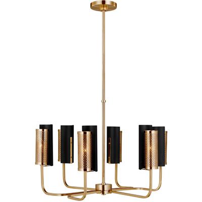 Generation Lighting - Cyd Six-Light Chandelier - Satin Brass - 3000806-848