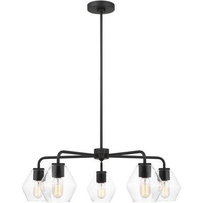 Generation Lighting - Jett Five-Light Chandelier - Midnight Black - 3002405-112