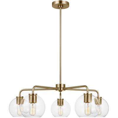 Generation Lighting - Orley Five-Light Chandelier - Satin Brass - 3002505-848