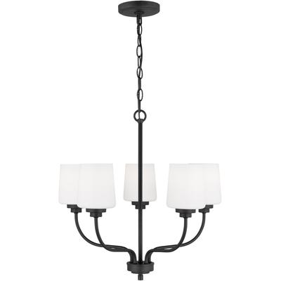 Generation Lighting - Windom 5-Light Chandelier - Midnight Black - 3102805-112