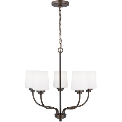 Generation Lighting - Windom 5-Light Chandelier - Bronze - 3102805-710