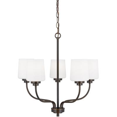 Generation Lighting - Windom 5-Light Chandelier - Bronze - 3102805-710